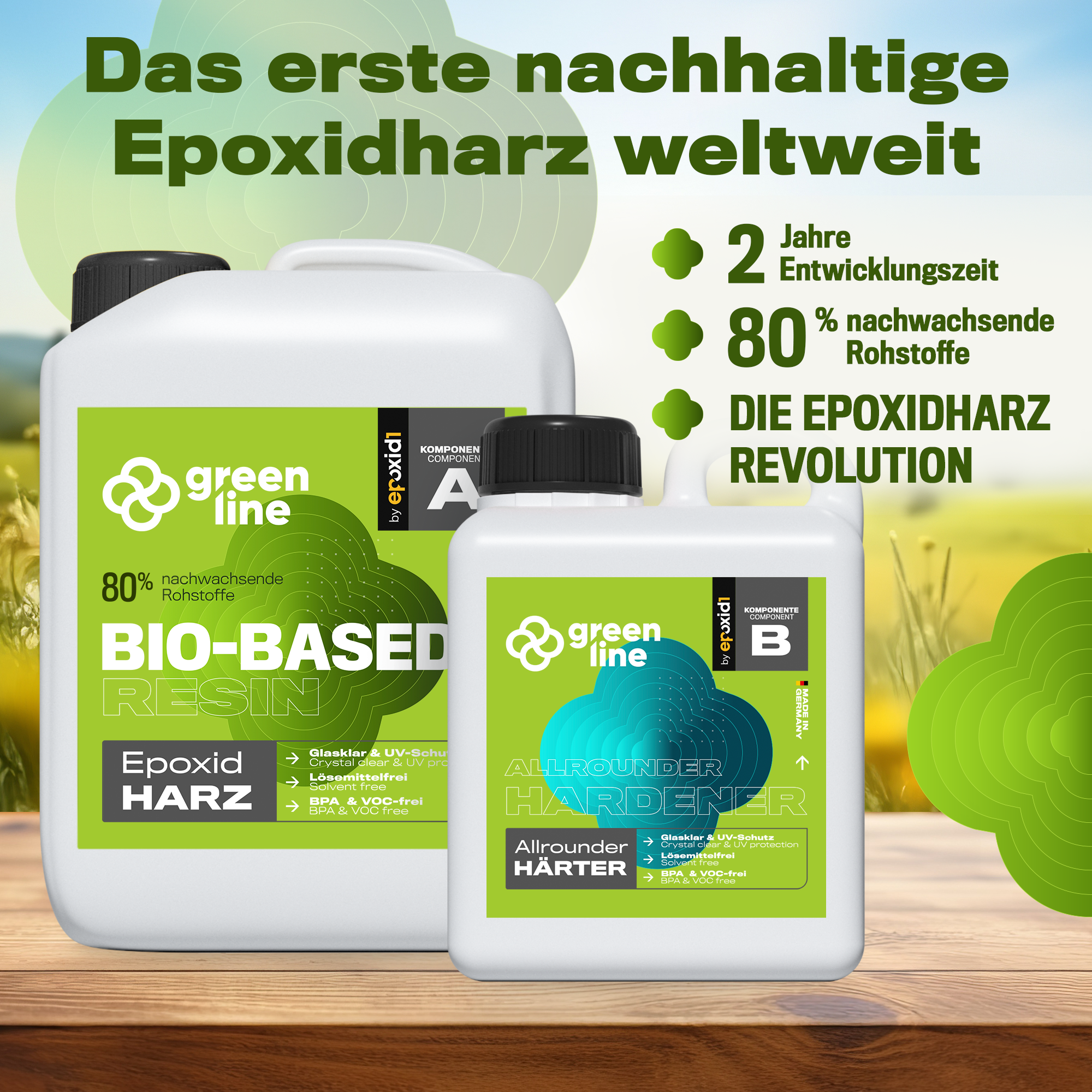 Allrounder Green Line Epoxidharz mit Härter