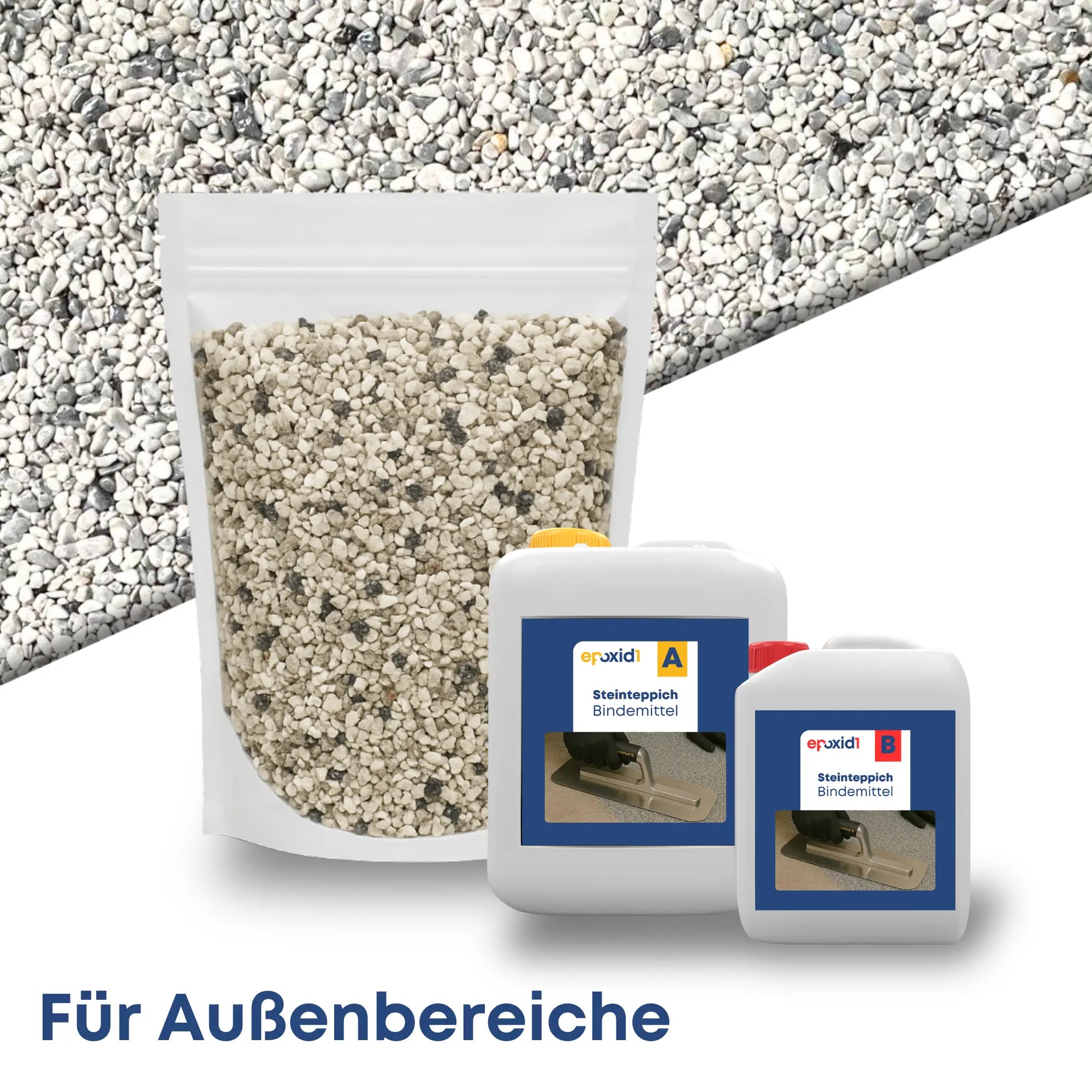 Steinteppich Set AUSSEN - Grigio Bardiglio