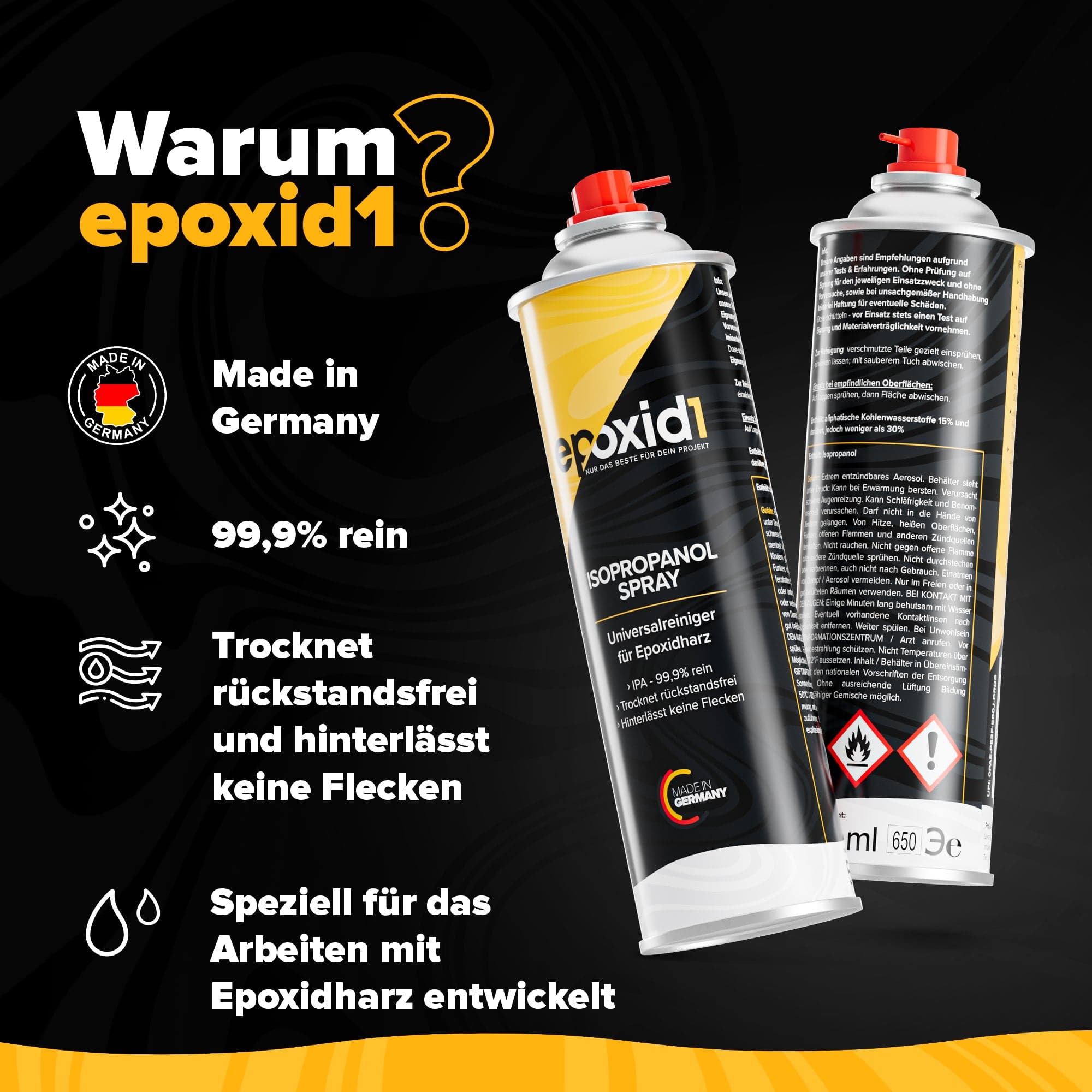 Isopropanol Spray für Epoxidharz - 500ml