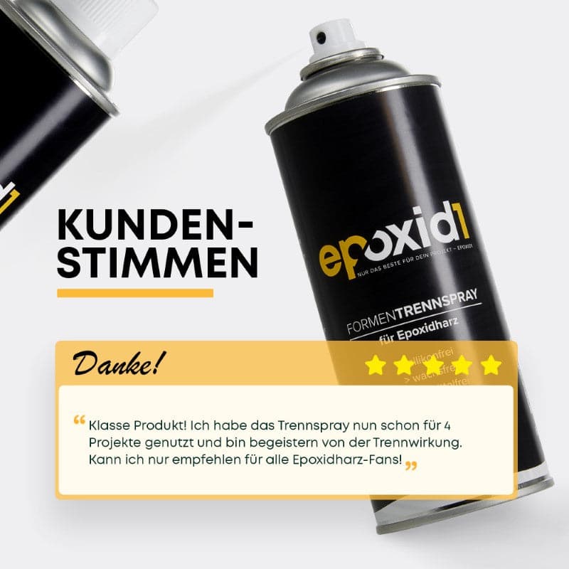 Kundenstimmen zum epoxid1 Trennspray